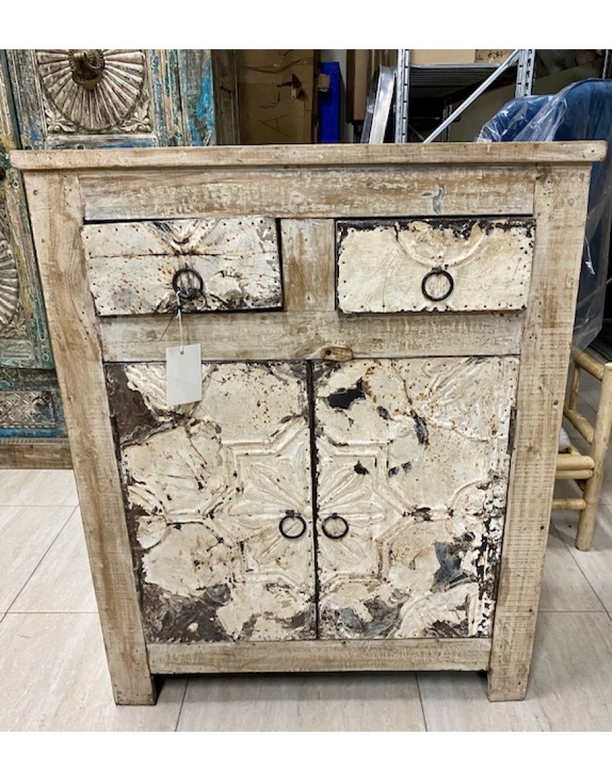 Rustic dresser with iron details